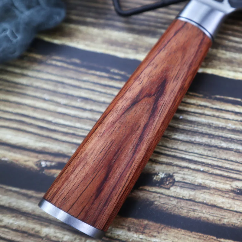 Кованый нож из нержавеющей стали Многофункциональный кухонный резец с узором в