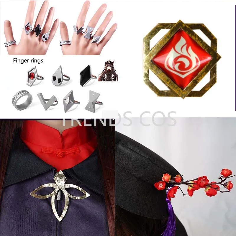 Высококачественный костюм для косплея Ху Тао из игры Genshin Impact роскошные костюмы