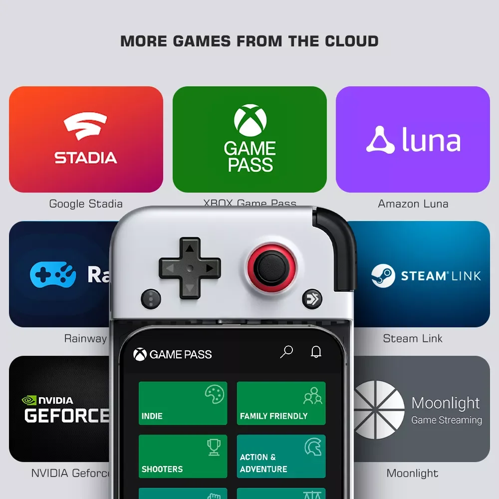 

NEW2023 X2 Gamepad Game Controller Joystick for Cloud Gaming Xbox Game Pass STADIA xCloud GeForce Now Luna Rainway