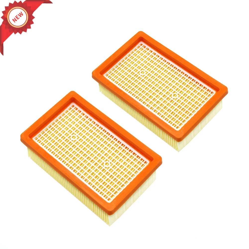2 шт. плоский плиссированный фильтр для деталей пылесоса KARCHER MV4 MV5 MV6 WD4 WD5 WD6