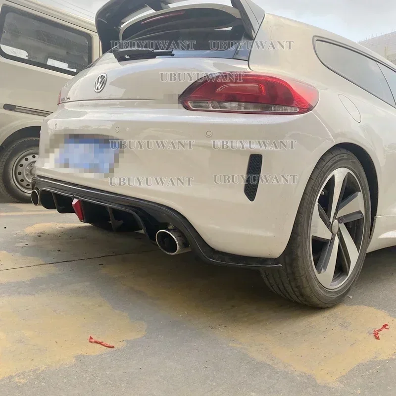 Для Volkswagen Scirocco 2009 2010 2011-2016 (только для R) диффузор заднего бампера спойлер MATT