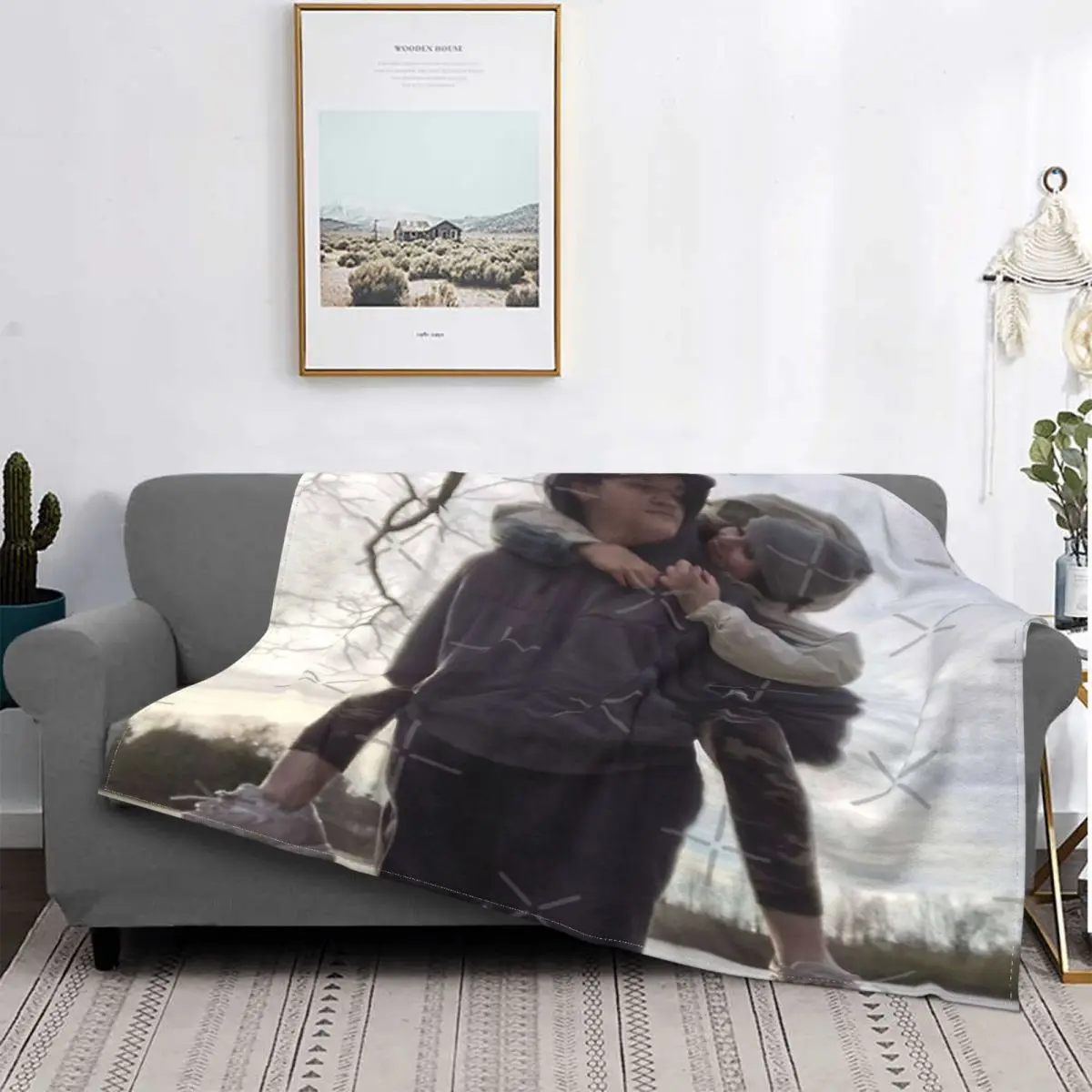 

Oh My Mom-colcha a cuadros para cama, manta de lana, manta para cama