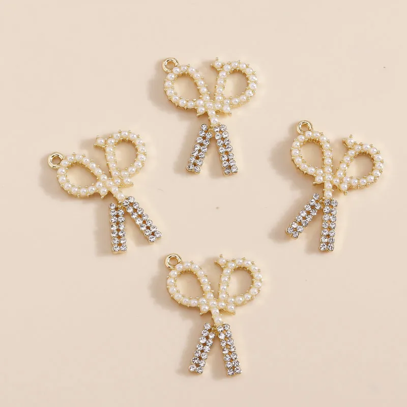 4 шт. женские серьги-гвоздики с жемчугом