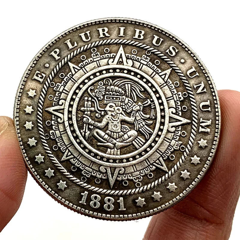 

1881 г., походная монета майя, индийская памятная Коллекционная монета, подарок, монета на удачу