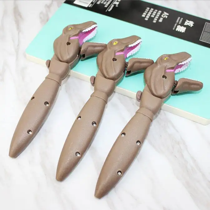 

20 pcs/lot Creative Dinosaur Shaped Ballpoint Pen Cute Animal 0.7MM Black Ink Roller Ball Pen School Office Writing Supplies