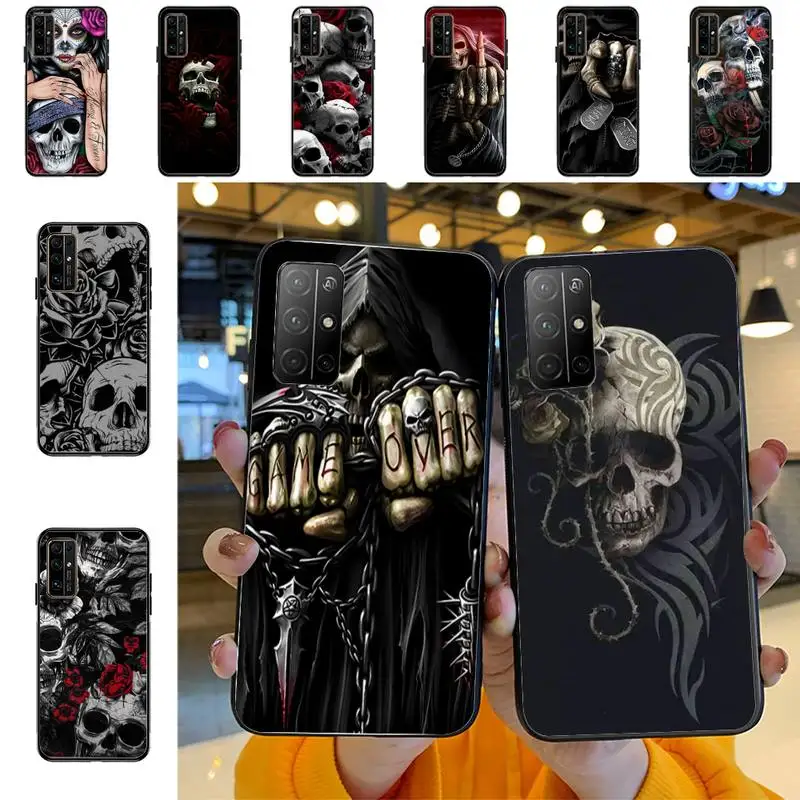 

Grim Reaper Skull Skeleton Phone Case For Huawei Honor 10Lite 10i 20 8x 10 Funda for Honor9lite 9xpro Coque