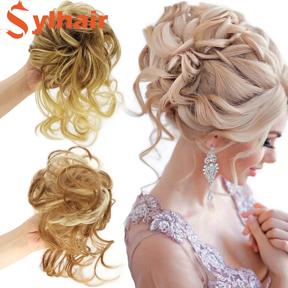 

Новинка 2022 года, искусственные волосы в пучок, кудрявые заколки-крабы, резинки, спутанные волосы, эластичный Африканский шиньон, Женский шин...