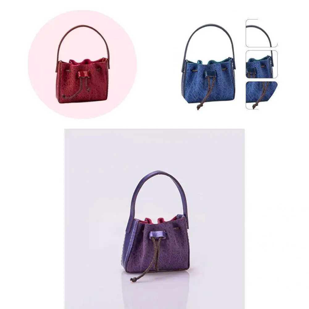 

Faux Fur Fashion Compact Decorative Shoulder Bag Portable Dollhouse Bag Model Wear-resistant for Children