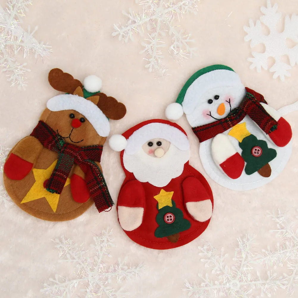

Portable Christmas Dining Tableware Set Covers Party Xmas Decoration Supplies Xmas Party Ornament New Year Festival