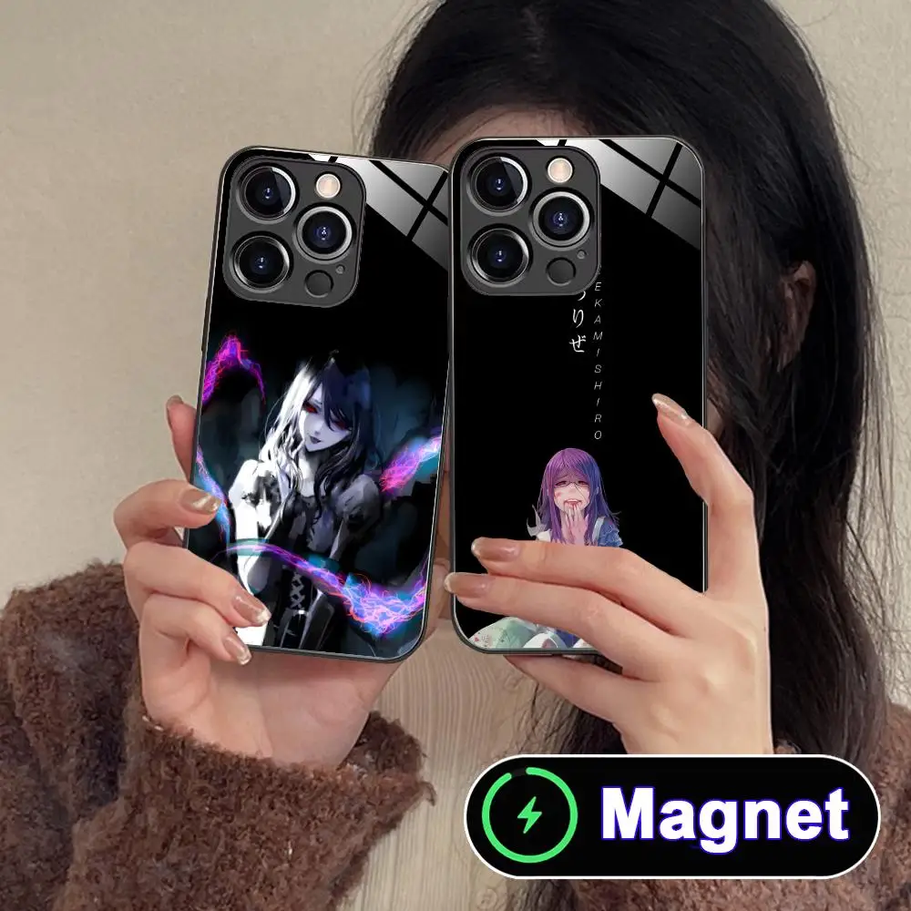 Фото Чехол для телефона Ghoul Rize для iPhone 18 17 16 15 14 13 12 11 Air Pro Max Plus Mini с магнитным стеклом. №3