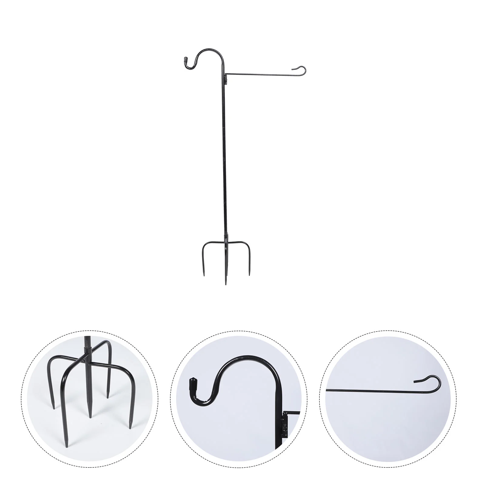 

Outdoor Ground Hook Shepherd Hook Stake Yard Garden Ground Inserting Iron Hook