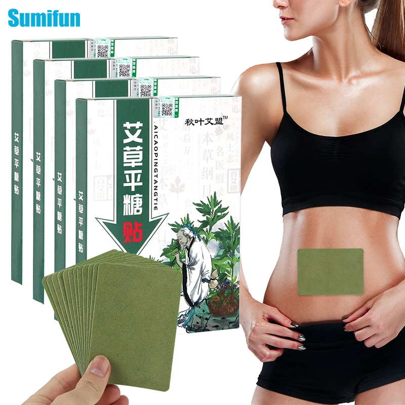 

12/24/48pcs Wormwood Hypoglycemic Patch Regulate Blood Lipid Balance To Prevent Vascular Disease Diabetes Treatment Stickers