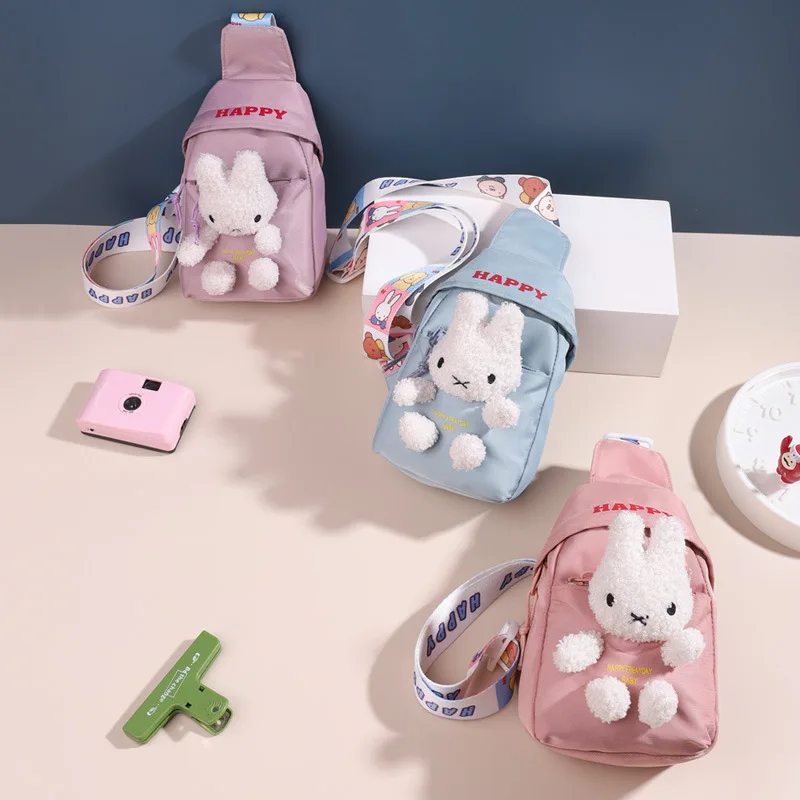 

Японская Холщовая Сумка, сумка, новинка 2023, модная нагрудная сумка с милым маленьким Кроликом, сумка-мессенджер для девушек, мини-сумка