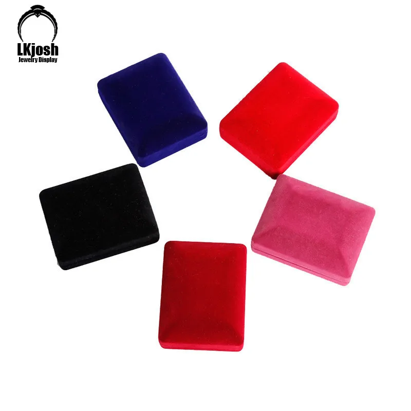Бархатная коробка для подвесок хранения Подарочная демонстрации ожерелья