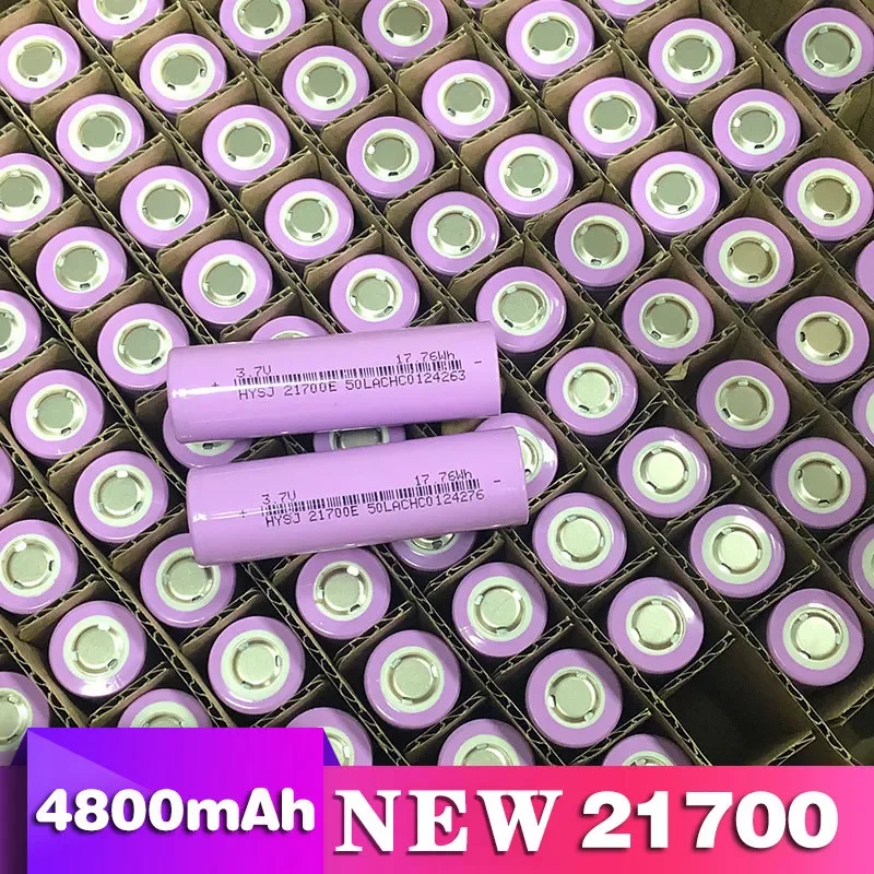 

New 21700 lithium battery 4800mAh 3.7V power car battery for mobile power flashlight battery