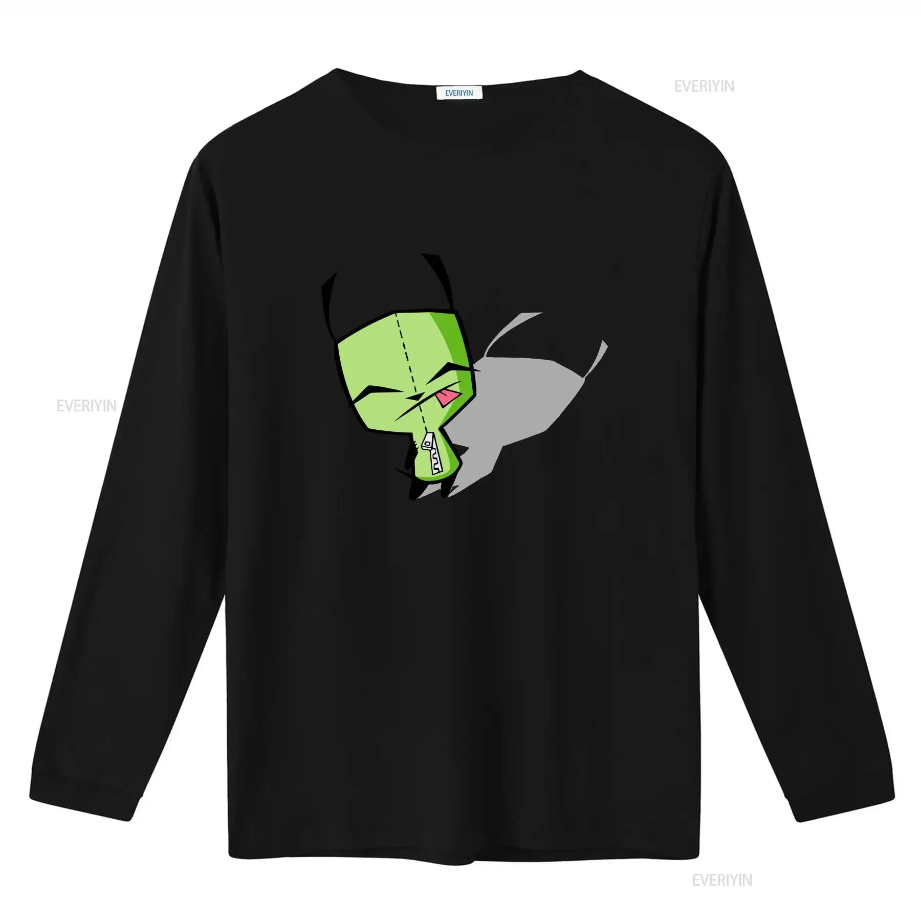 Фото Футболка Invader Zim Gir Shadow в винтажном стиле, с эффектом потертости, эластичная, дизайнерская одежда для мужчин, унисекс, дышащая, легкая, для повседневной носки №3