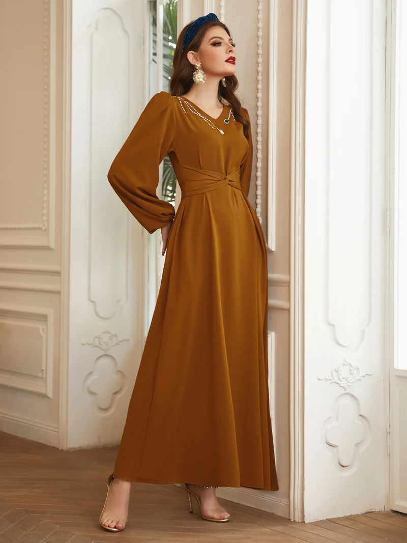 Ramadan Abaya Dubai Arabic Turkey Islam Muslim Long Hijab Dress For Women Kaftan Vestidos Robe Longue Femme Musulmane De Soiree