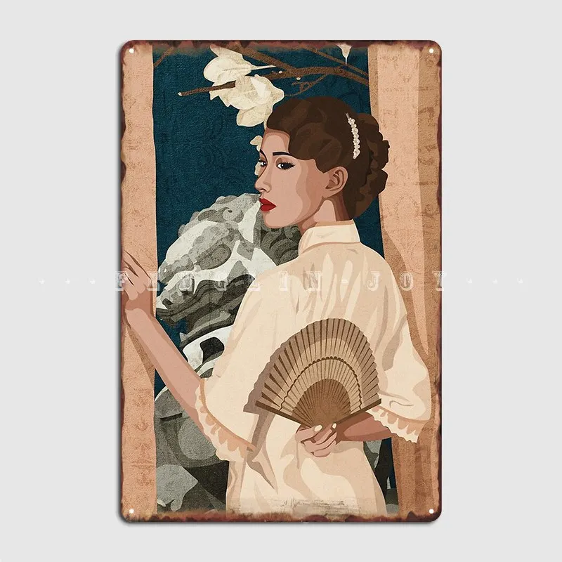 

Китайская красота, камень, Лев, металлический плакат, клубный Настенный декор, создание стены, жестяной знак, плакат