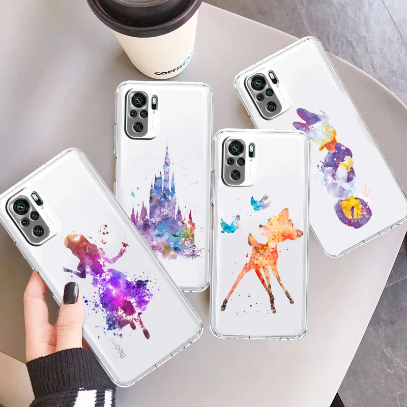 

Disney Castle Dumbo Bambi For Xiaomi Redmi Note 11E 11S 11 11T 10 10S 9 9T 9S 8T Pro Plus 5G 7 5 Transparent Phone Case
