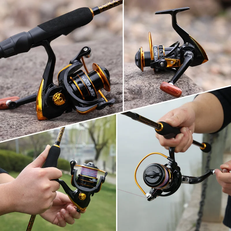 Рыболовная Катушка Sougayilang С Пробковой Ручкой 13 Шарикоподшипников Передаточное