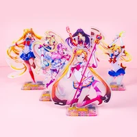 sailor moon anime figure 15cm acrylic cute stand model 5 styles tabletop decoration collection fans gif