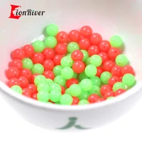 lionriver luminous round hard beads fishing space float balls beans plastic light glowing rigging fishingtackle lure accessories