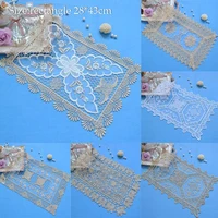 top lace organza table place mat pad cloth embroidery cup doily tea coaster christmas dish placemat wedding kitchen accessory