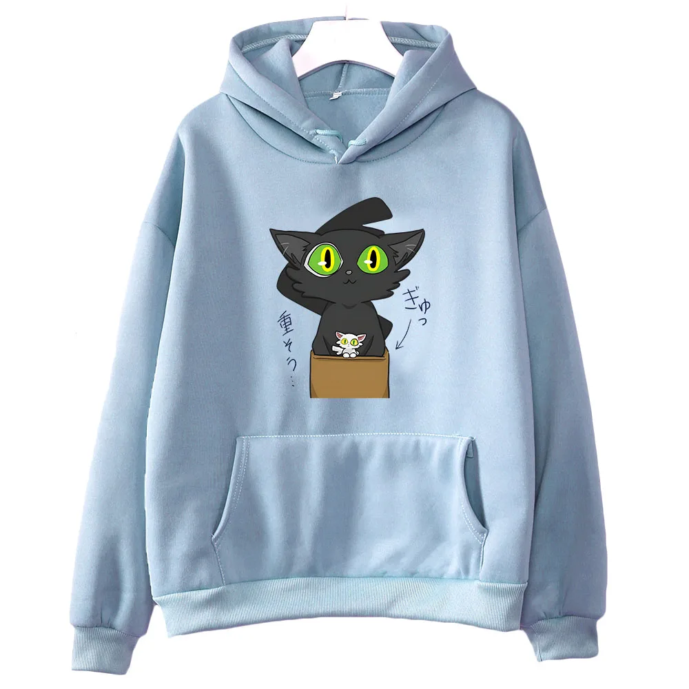 

Suzume No Tojimari Daijin with Sadaijin Cat Hoodies Unisex Women Kawaii/Cute Neko Anime Clothes Sweatshirt Seeking Adoption Soft