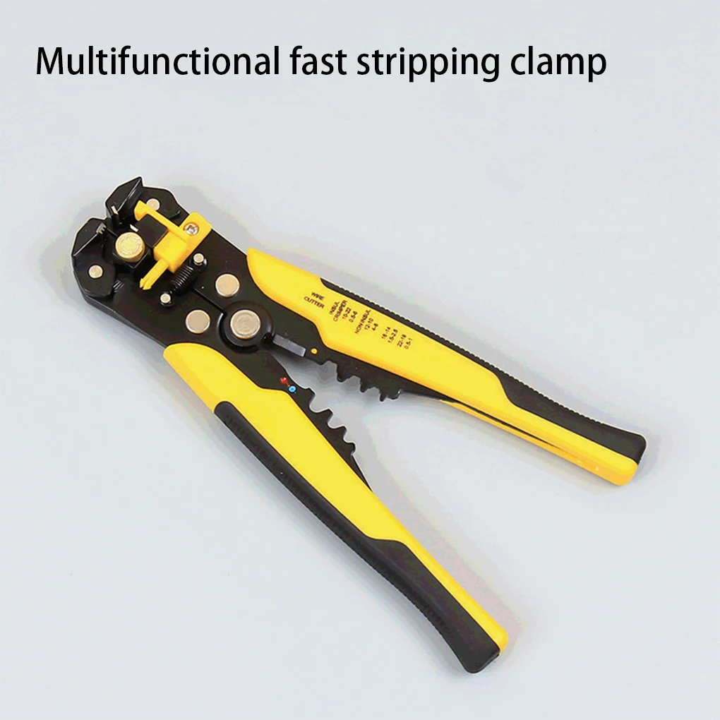 

3-in-1 Portable Wire Stripper Hotel Automatic Crimping Plier Cables Wires Stripping Trimming Tool Electrician Orange