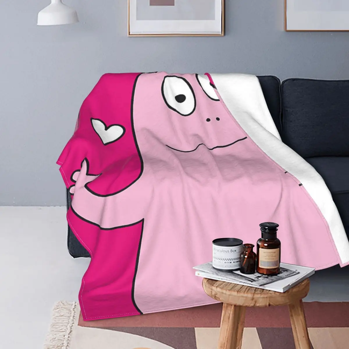 

Les Barbapapa Barbamama Blankets Fleece All Season Family Cartoon Portable Super Soft Throw Blanket for Sofa Bedroom Bedspreads