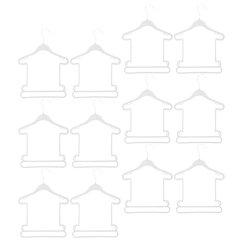 12 шт. детские вешалки детский костюм шкаф сиамский белый пластик для детей
