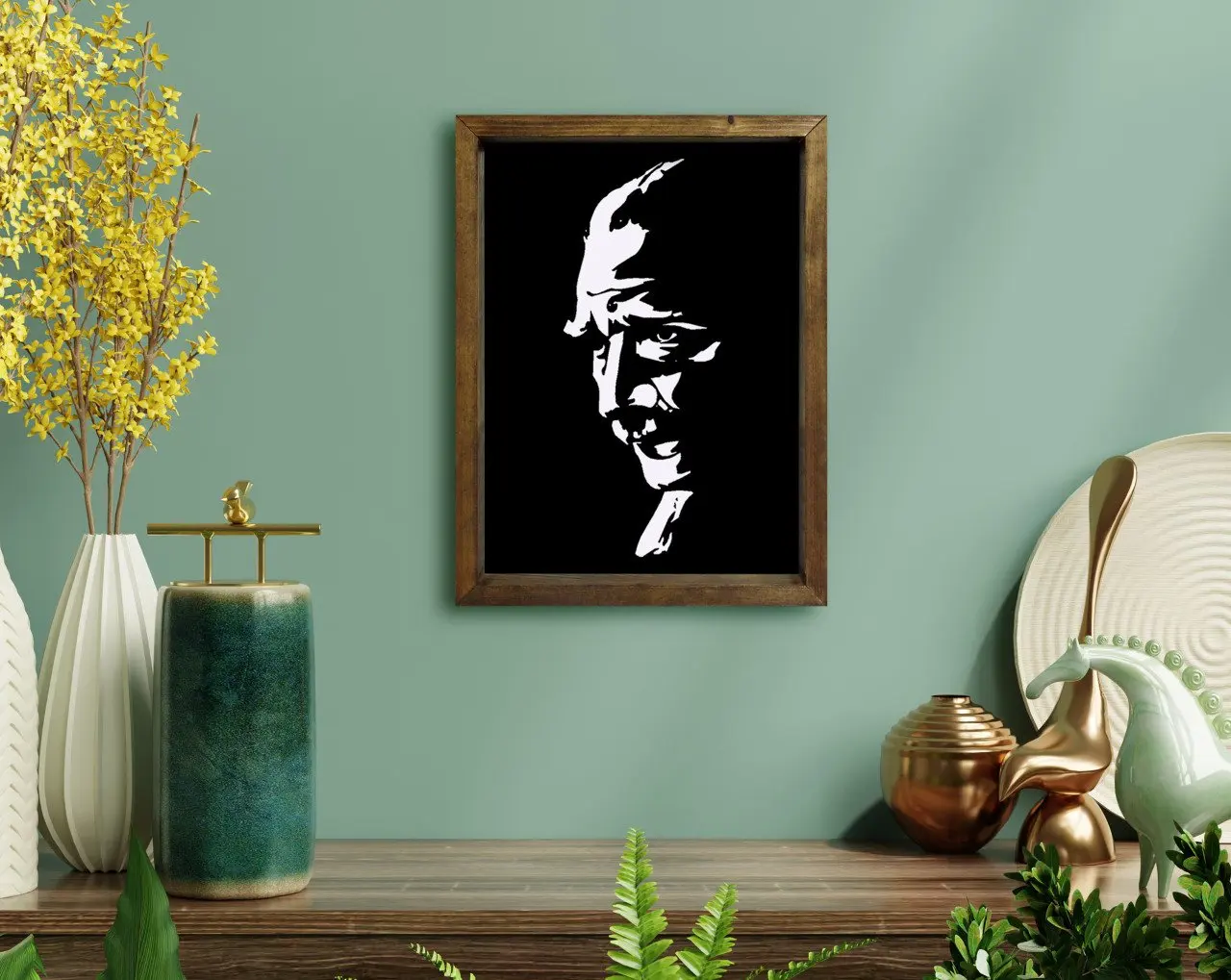 

BK дома Ататюрк дизайн натурального дерева защелка Tablo-41