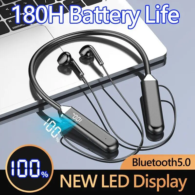 Беспроводные наушники с шейным ободом цвет в ассортименте