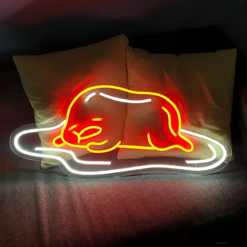 Custome Neon Sign Lazy Sgg Led Light for Store Home Bedroom Room Party Wall Decor Daughter Son Kids Birthday Gifts Event Decor