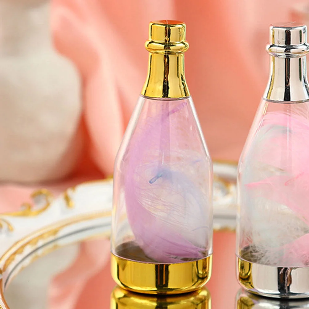 

Candy Champagne Box Bottle Party Mini Favors Favor Boxes Bottles Wedding Shower Container Plastic Bridal Baby Jars Clear Adults