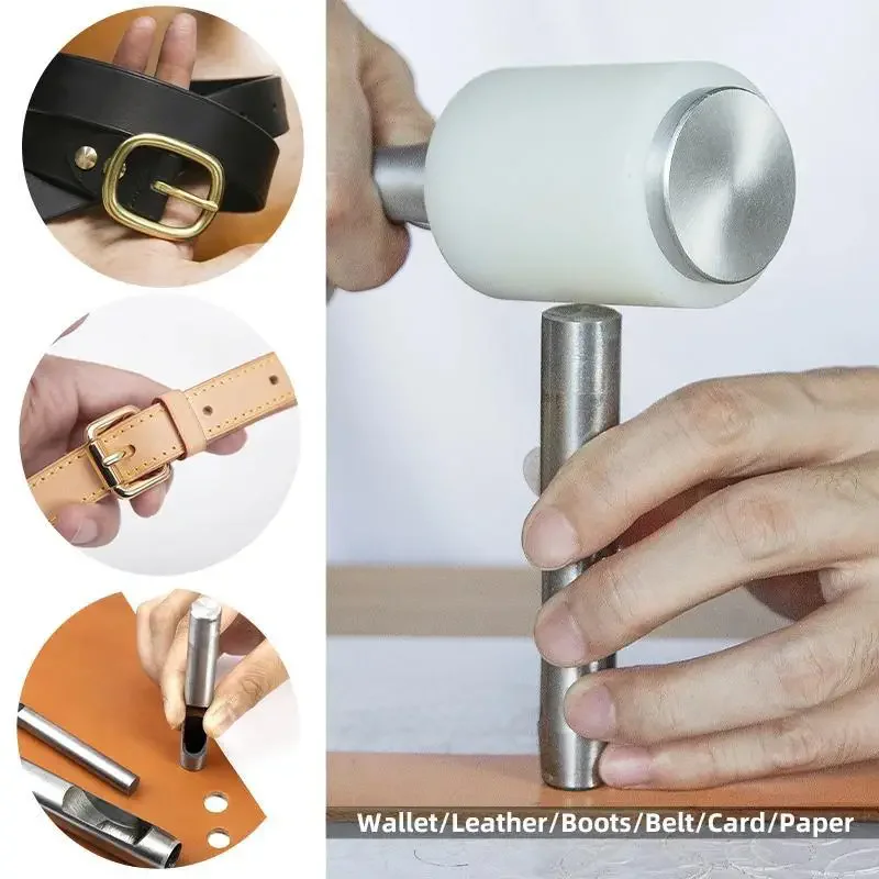 Стальные перфорационные инструменты для кожаной наковальни набор из 6 предметов