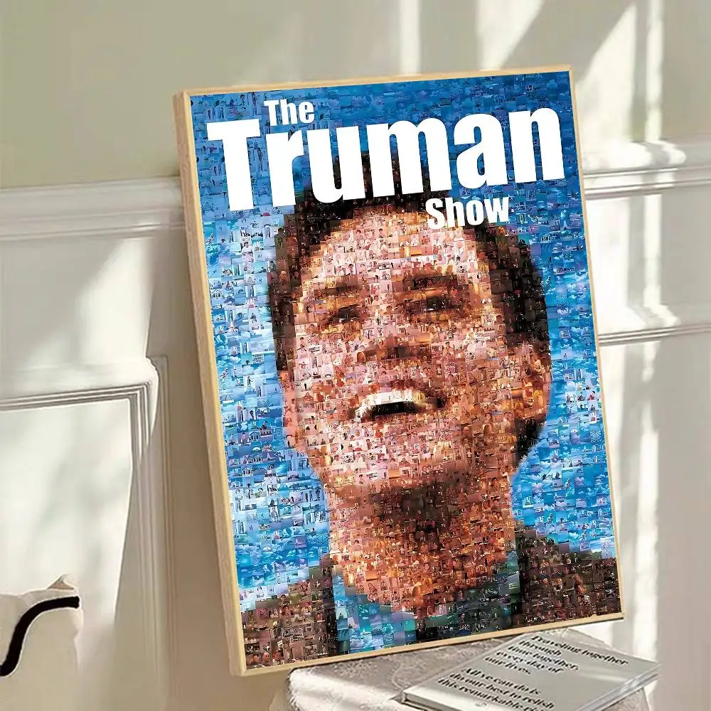 Фото Постеры с классическими фильмами и аниме The Truman Show, декоративные наклейки, настенные картины, декор из белой крафт-бумаги №4