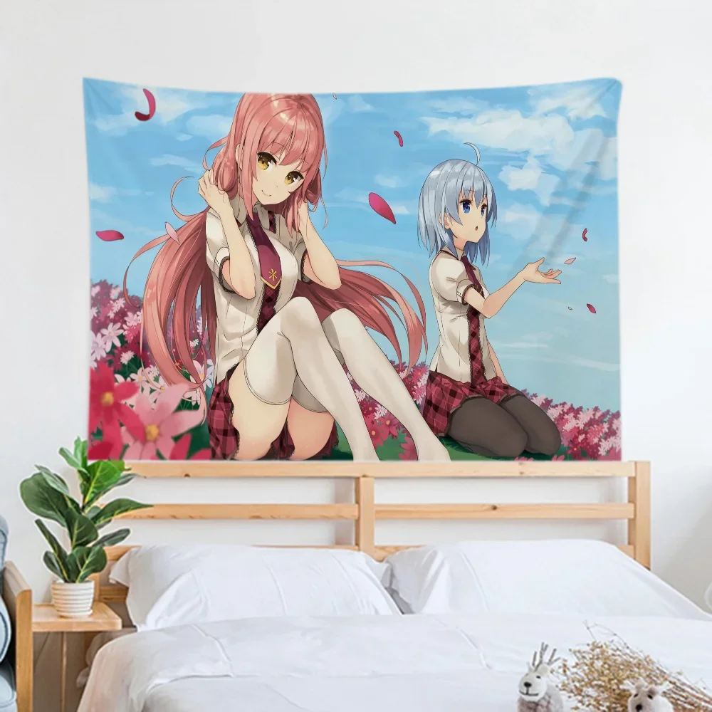 Аниме Кизи Тканевый Гобелен Настенный Декор Полиэстер Подвесное Искусство