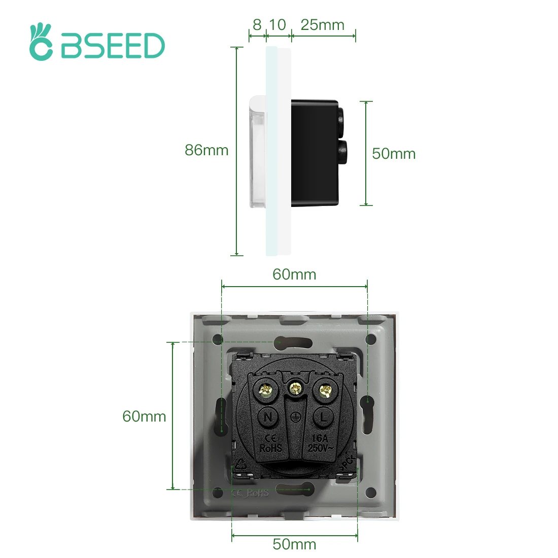 Евророзетка настенная водонепроницаемая 16 А с тройной крышкой | Строительство и