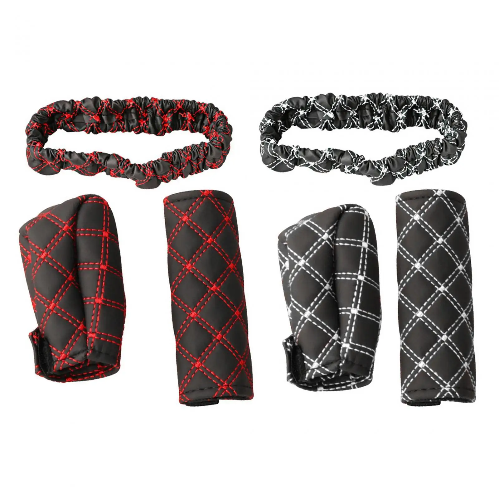 

Fashion 3in1 Handbrake Covers Gear Shift Knob Cover Protector Sleeve Case Universal Accessories Car Interior Decoration Decor