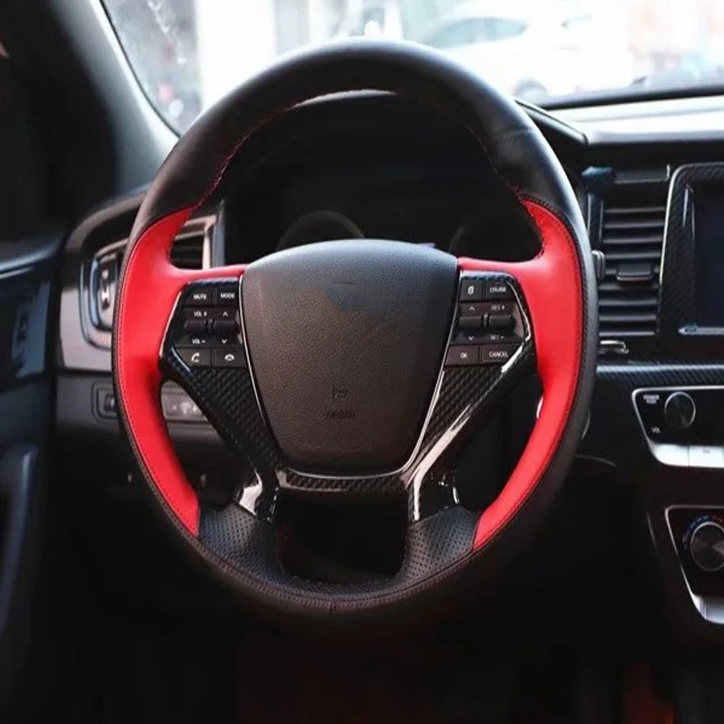 Фото LHD для Hyundai Sonata 9 2018 2019, крышка переключателя окна, внутренняя дверная ручка, крышка чаши, крышка кондиционера, аксессуары для интерьера №3