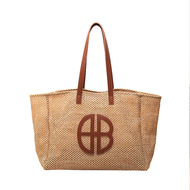 Straw Large-capacity Tote Handbag Brand Trendy Shoulder Handbag 2023 New Beach Lane Simia Designer Luxury Ethnic Style