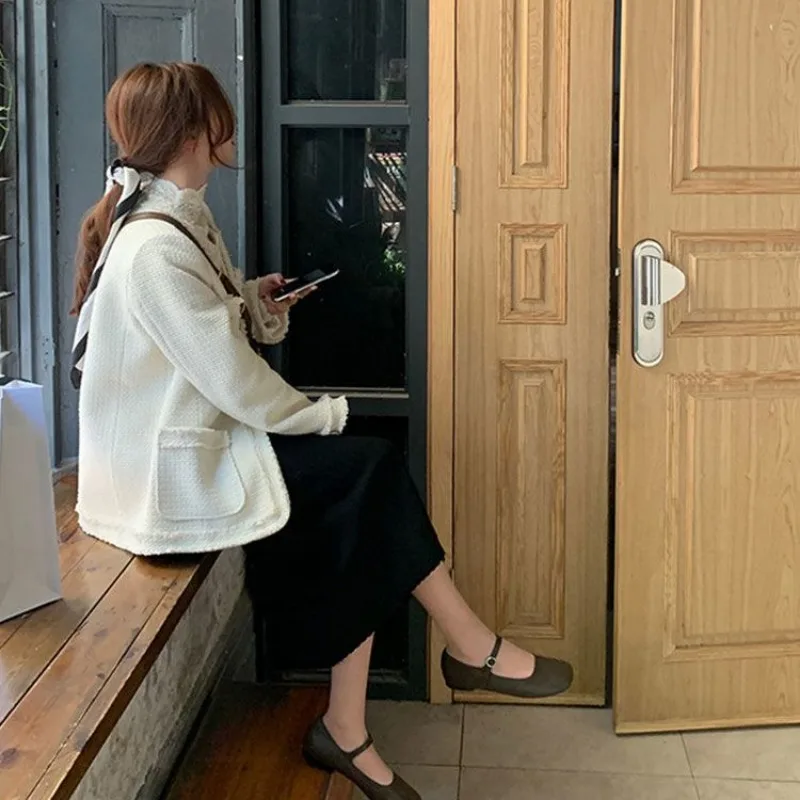 Женский топ с длинным рукавом маленькие яркие корейские повседневные куртки