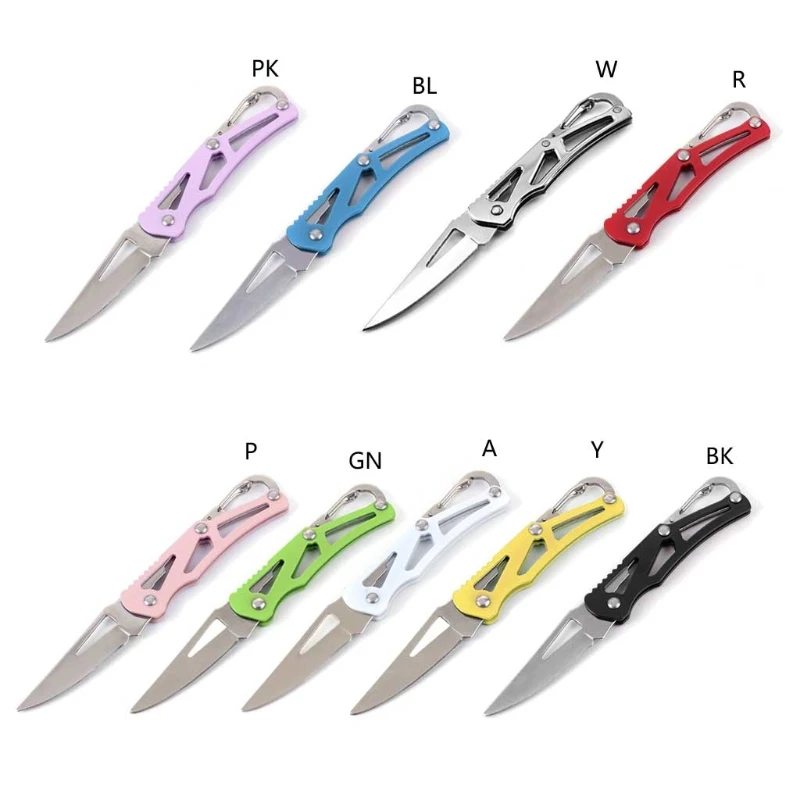 

Full Stainless Steel Folding knife Blade Shape Knife Outdoor Camping for Hunting Camping Survival Outdoor Tools