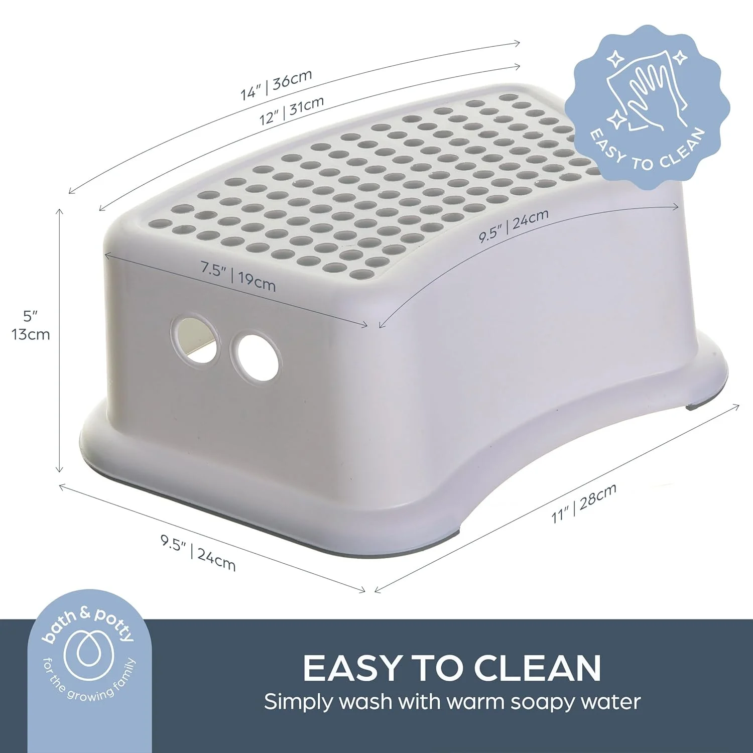 Табурет-ступенька — нескользящее основание и контурная конструкция для