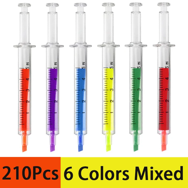 210 шт. жидкий хайлайтер шприц-маркер маркер ручка шприц ручки-маркеры инжектор
