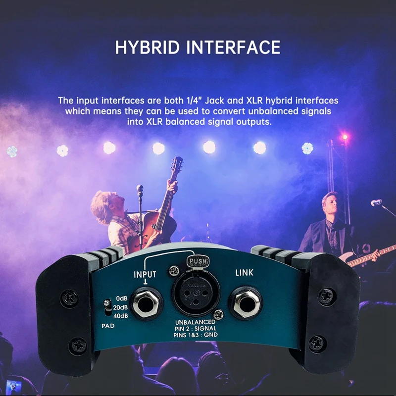 Преобразователь импеданса Active DI Box DIBOX Stage Effector Phantom Power BOX