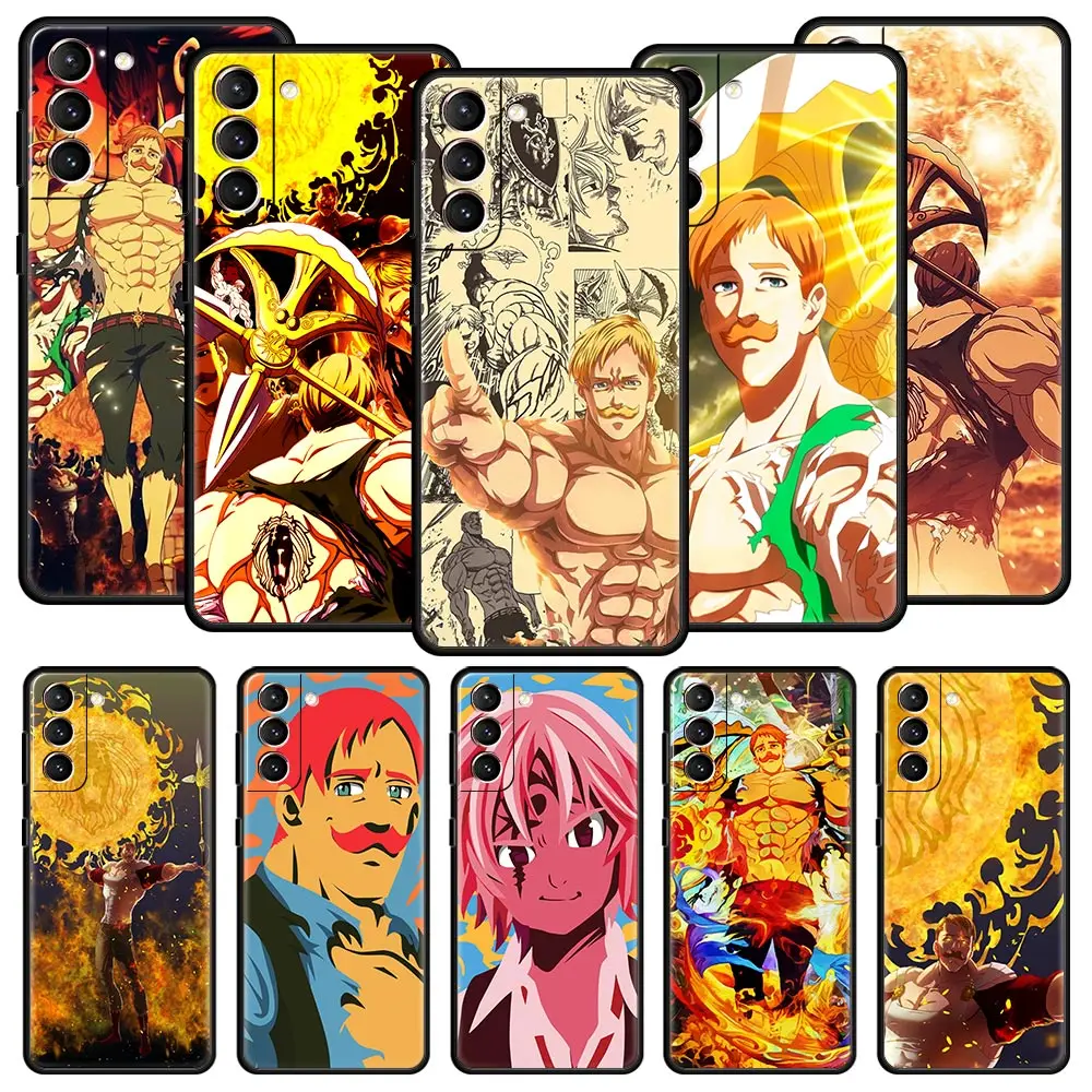 

Escanor The Seven Deadly Sins Phone Case For Samsung Galaxy S22 S21 S20 FE Ultra 5G S10 S10E S9 S8 Plus Note 10 20 Soft Cover