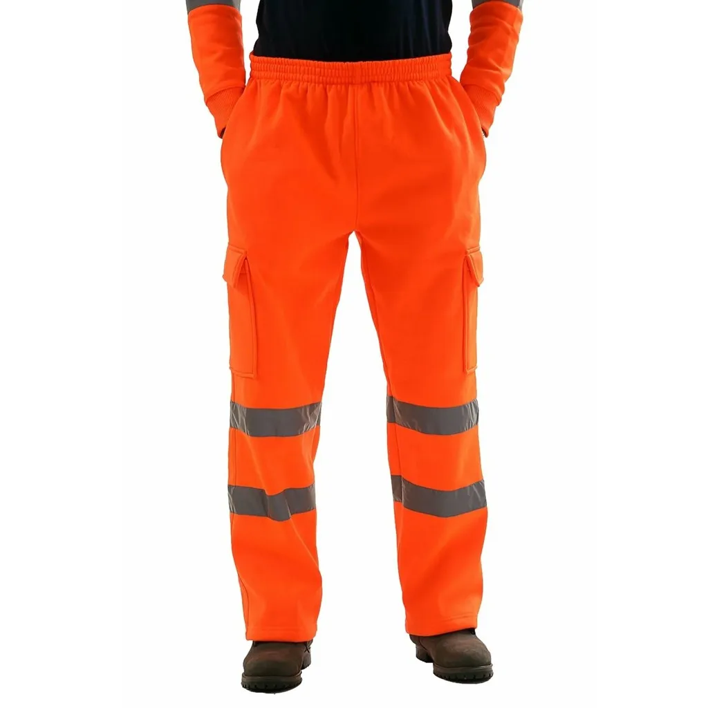 

Men Road Work High Visibility Overalls Casual Pocket Work Casual Trouser Pants