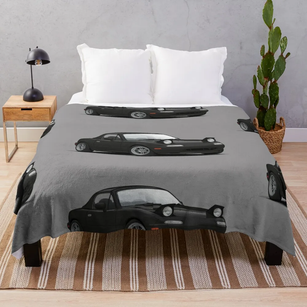 Mx5 / Miata NA MK1 illustration Throw Blanket fluffy blanket designer blankets picnic blanket